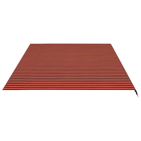 vidaXL udskiftningsdug til markise 600x350 cm polyester orange og brun