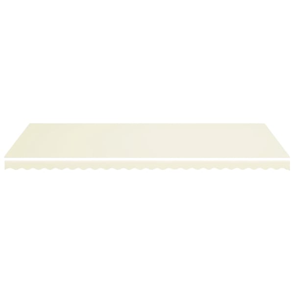 vidaXL Erstatningsduk for markise kremhvit 6x3,5 m
