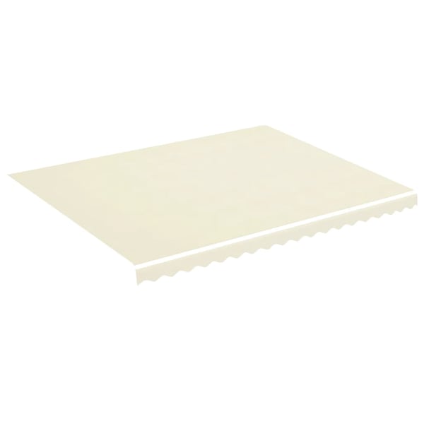 vidaXL Erstatningsduk for markise kremhvit 4,5x3,5 m