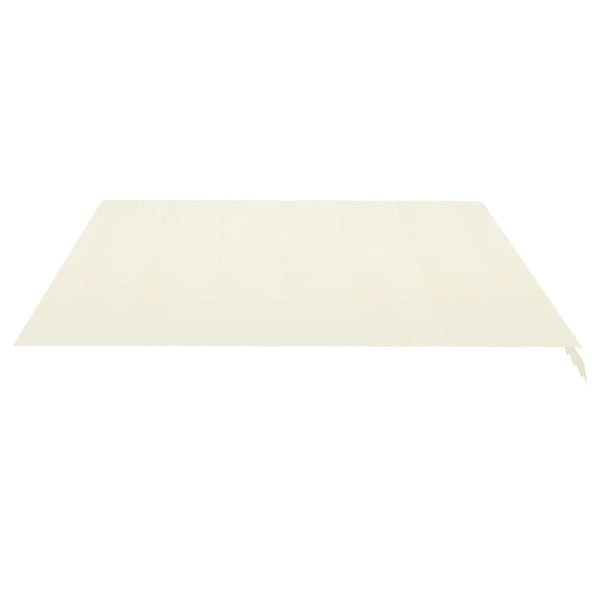 vidaXL Erstatningsduk for markise kremhvit 4,5x3,5 m