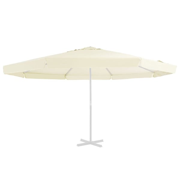 vidaXL Erstatningsstoff for hageparasoll sand 500 cm
