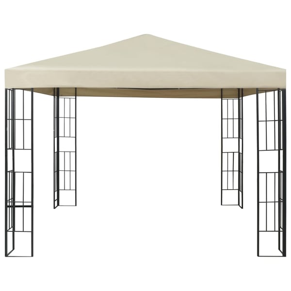 vidaXL Huvimaja LED-valonauhoilla 3x3 m kerma