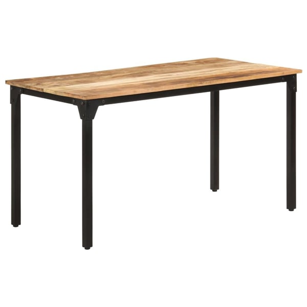 vidaXL Spisebord 140x70x76 cm grovt mangotre