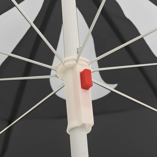 vidaXL parasol 180 cm stålstang antracitgrå