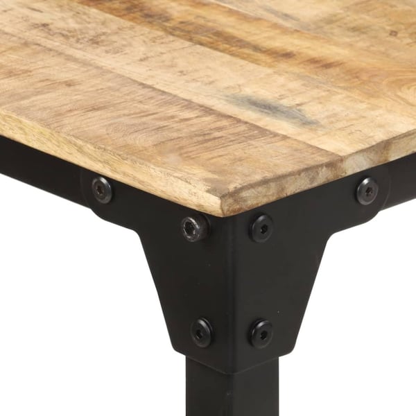 vidaXL Spisebord 180x90x76 cm grovt mangotre