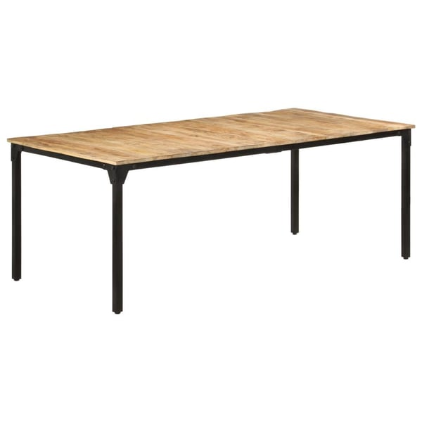 vidaXL Spisebord 200x100x76 cm grovt mango