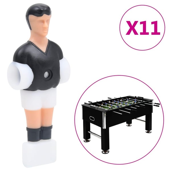 vidaXL Fotballbordspillere for 12,7 mm stang 22 stk
