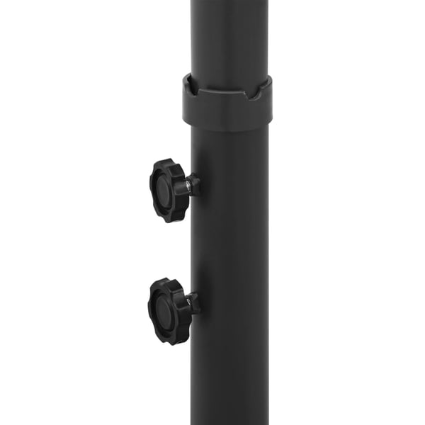 vidaXL dobbelt parasol 600x300 cm stålstang gråbrun