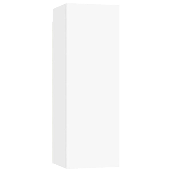 vidaXL TV-benk 2 stk hvit 30,5x30x90 cm sponplate