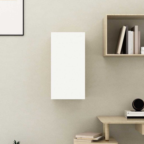 vidaXL TV-benk hvit 30,5x30x60 cm konstruert tre