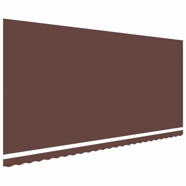 vidaXL Erstatningsduk for markise brun 600x350 cm polyester