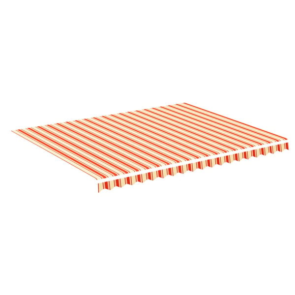 vidaXL Markisväv gul och orange 4,5x3,5 m