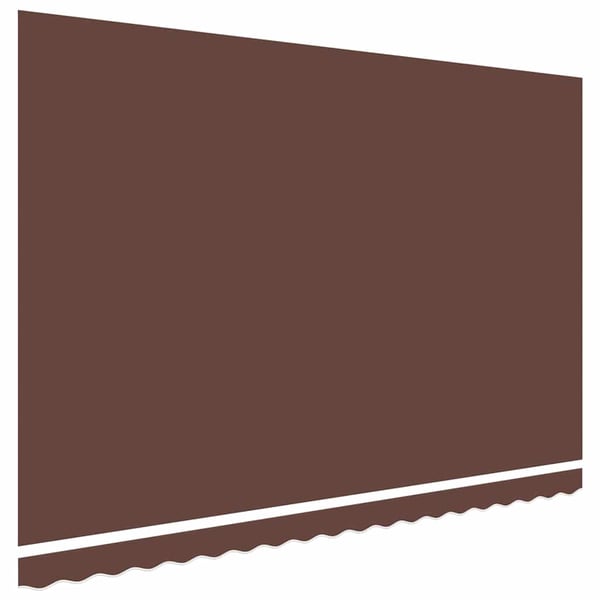 vidaXL udskiftningsdug til markise 500x350 cm polyester brun