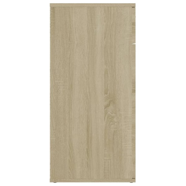 vidaXL Skjenk sonoma eik 80x36x75 cm sponplate