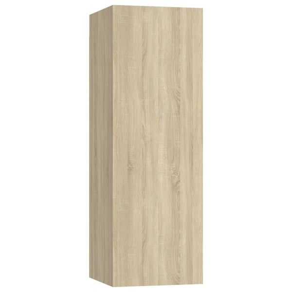 vidaXL TV-benk sonoma eik 30,5x30x90 cm sponplate