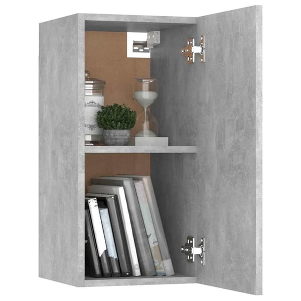 vidaXL | TV-skap | 2 pcs Betonggrå 30.5 x 30 x 60 cm Konstruert tre