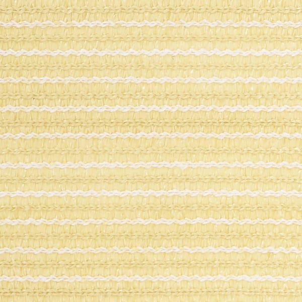 vidaXL Balkongskjerm beige 90x500 cm HDPE