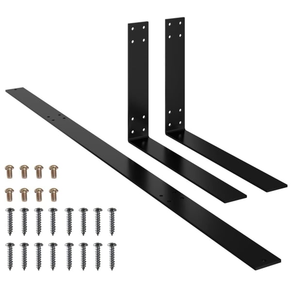 vidaXL ryglæn til pallesofa 110 cm jern sort