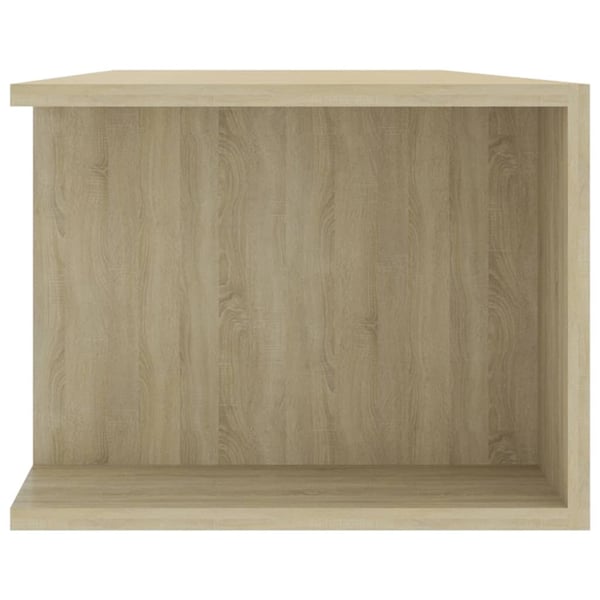 vidaXL TV-benk med LED-lys sonoma eik 135x39x30 cm