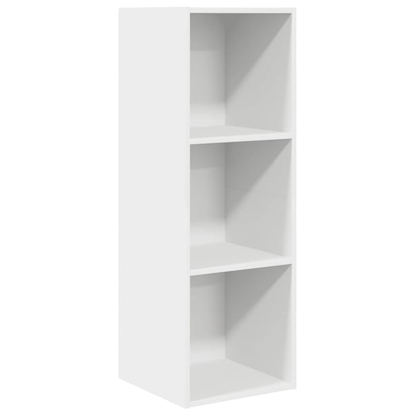 vidaXL Vegghengt TV-benk hvit 37x37x107 cm konstruert tre
