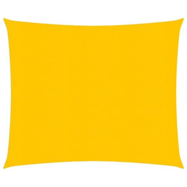 vidaXL Solsegel 160 g/m² gul 3,6x3,6 m HDPE