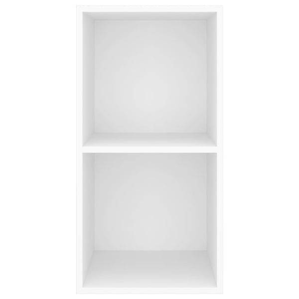 vidaXL Vegghengt TV-benk hvit 37x37x72 cm sponplate