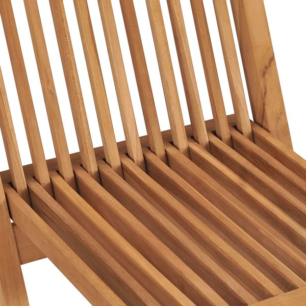 vidaXL foldbare havestole 4 stk. massivt teaktræ