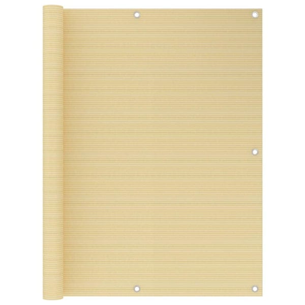 vidaXL Parvekkeen suoja beige 120x400 cm HDPE