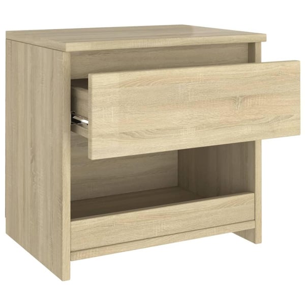 vidaXL Nattbord sonoma eik 40x30x39 cm sponplate