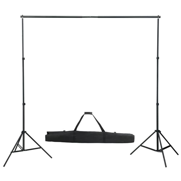 vidaXL Fotostudiosett med lamper, bakgrunn og reflektor