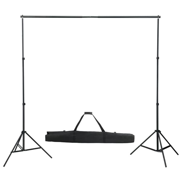 vidaXL Fotostudiosett med softbokslys, bakgrunn og reflektor