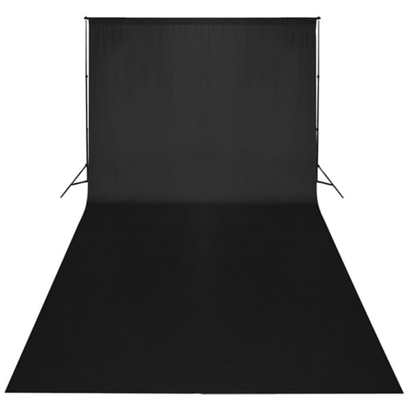 vidaXL Fotostudiosett med lamper, paraplyer, bakgrunn og reflektor