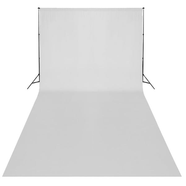vidaXL Fotostudiosett med lamper, paraplyer, bakgrunn og reflektor