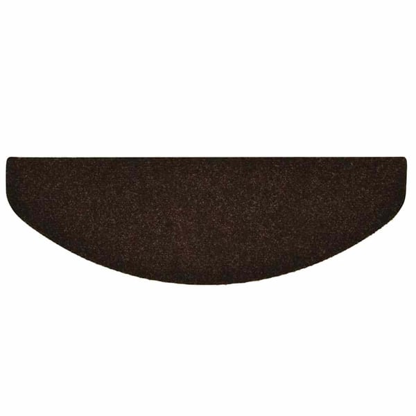 vidaXL Trappematter selvklebende 10 stk 65x21x4 cm brune halvrund store