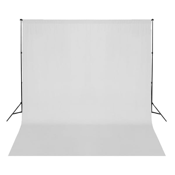 vidaXL Fotostudiosett med lamper, paraplyer, bakgrunn og reflektor