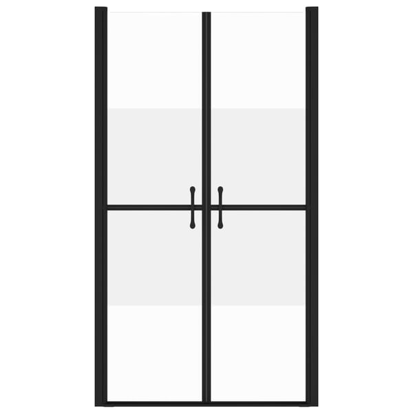 vidaXL Dusjdør halvfrostet ESG (78-81)x190 cm