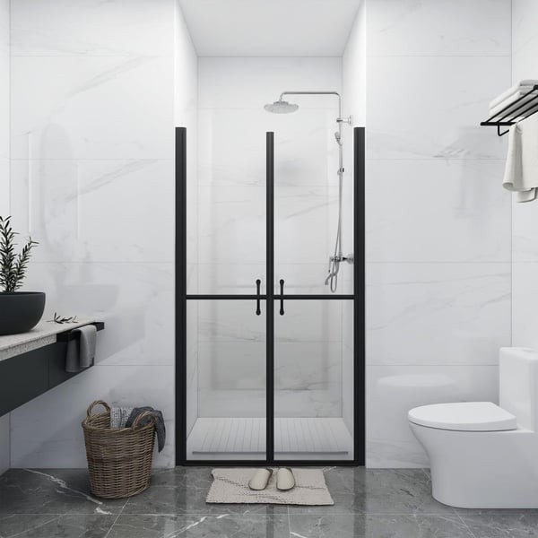 vidaXL brusedør (78-81)x190 cm klart sikkerhedsglas