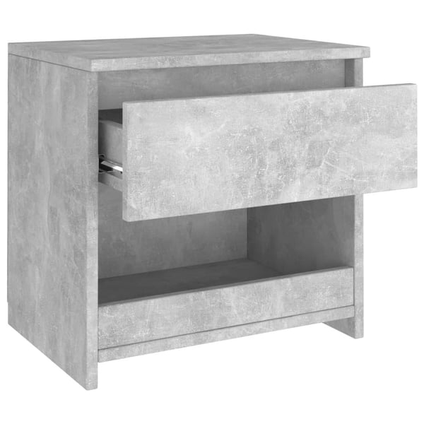 vidaXL Nattbord betonggrå 40x30x39 cm sponplate