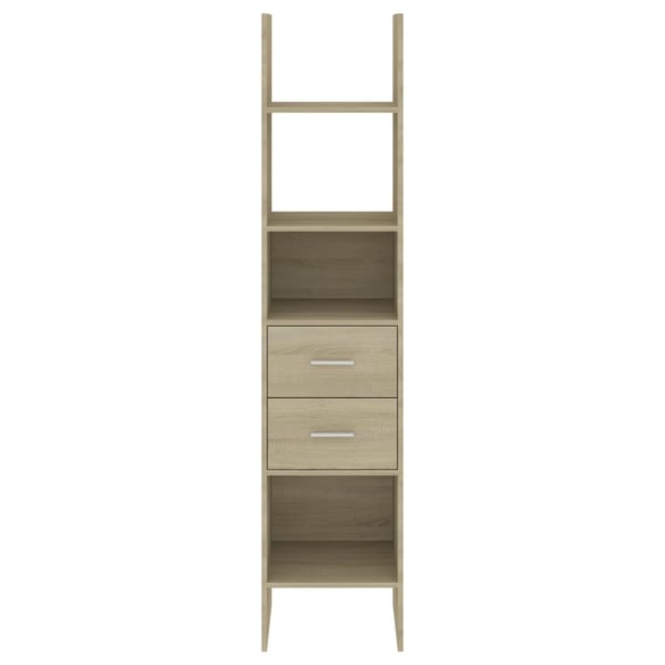 vidaXL bogskab 40x35x180 cm spånplade sonoma-eg