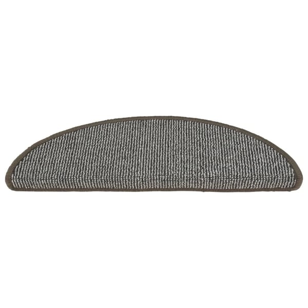 vidaXL trappemåtter 15 stk. 56x17x3 cm grå