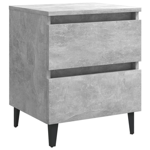 vidaXL Nattbord betonggrå 40x35x50 cm konstruert tre
