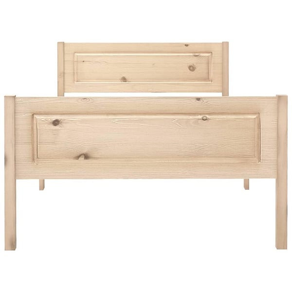 vidaXL Sengeramme heltre furu 100x200 cm