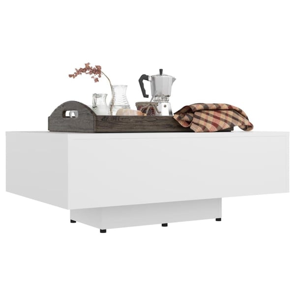 vidaXL sofabord 85x55 x31 cm spånplade hvid