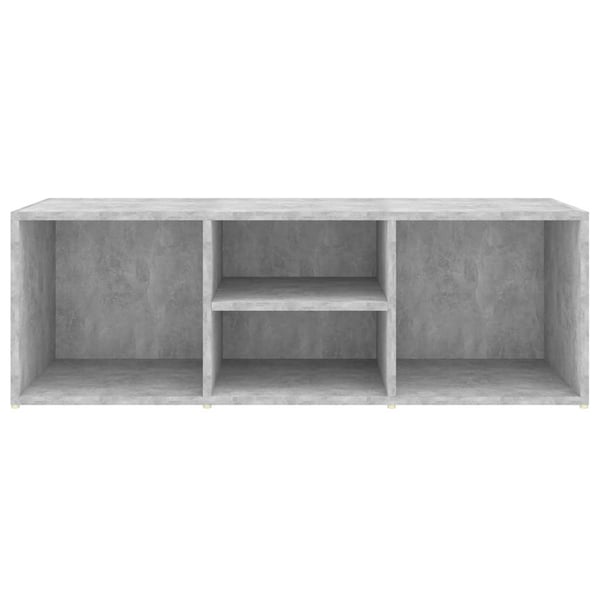 vidaXL Skobenk betonggrå 105x35x35 cm sponplate