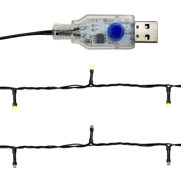vidaXL Jouluköynnös LED-valoilla 10 m sininen