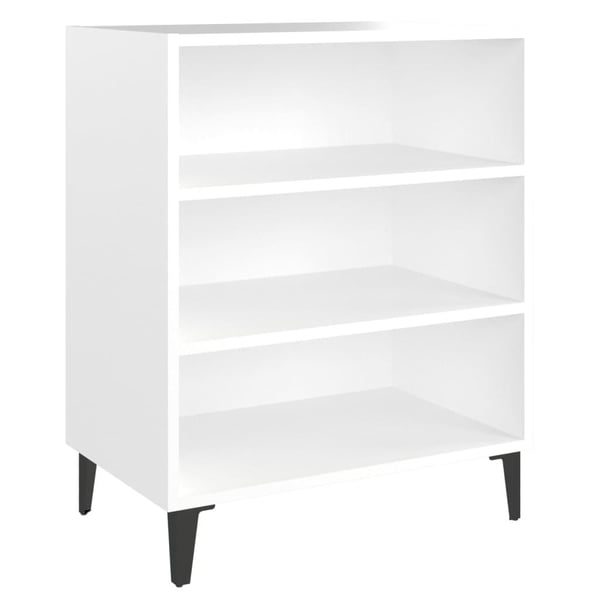 vidaXL skænk 57x35x70 cm spånplade hvid