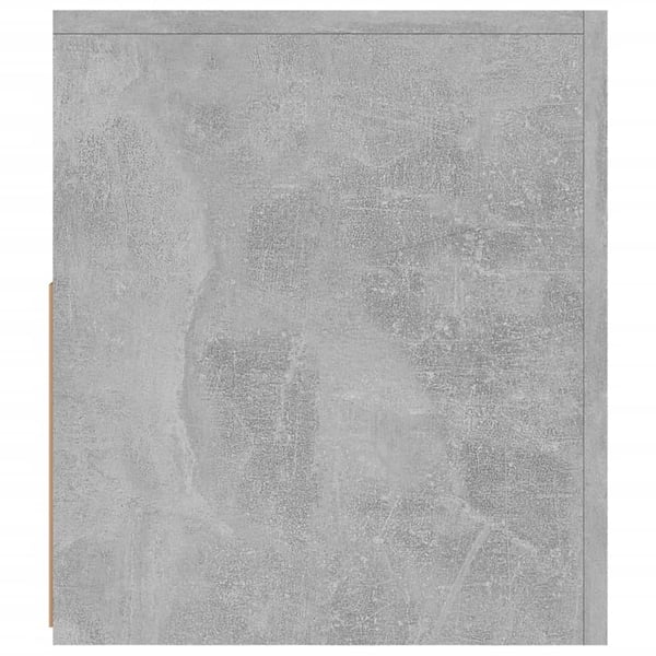 vidaXL TV-benk med LED-lys betonggrå 120x35x40 cm