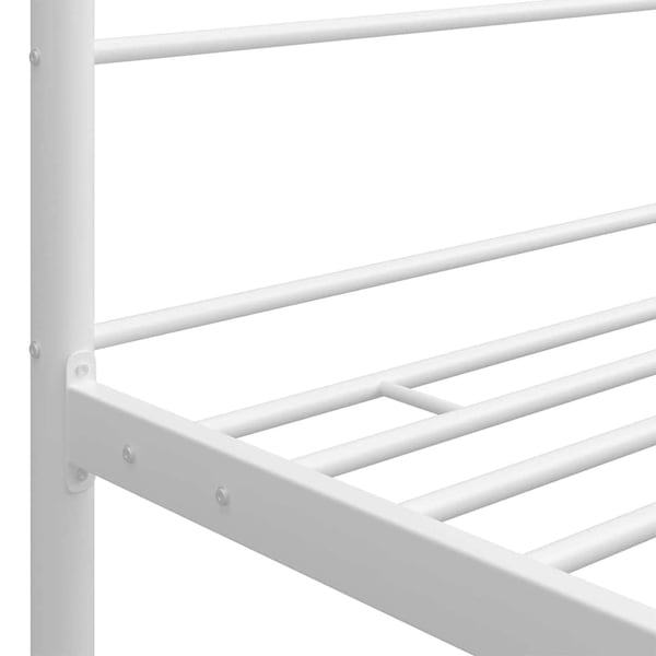 vidaXL sengestel til himmelseng 180x200 cm metal hvid