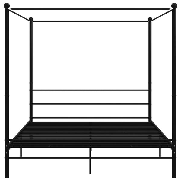 vidaXL sengestel til himmelseng 180x200 cm metal sort
