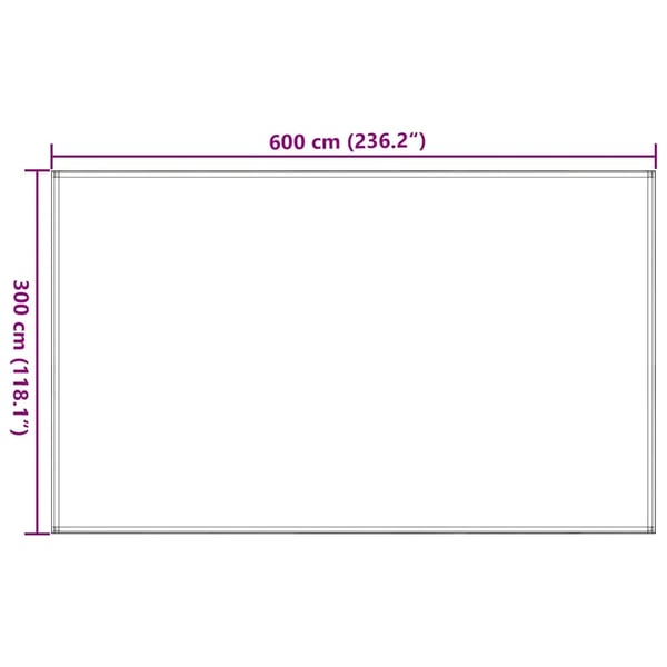 vidaXL Teltteppe 300x600 cm beige